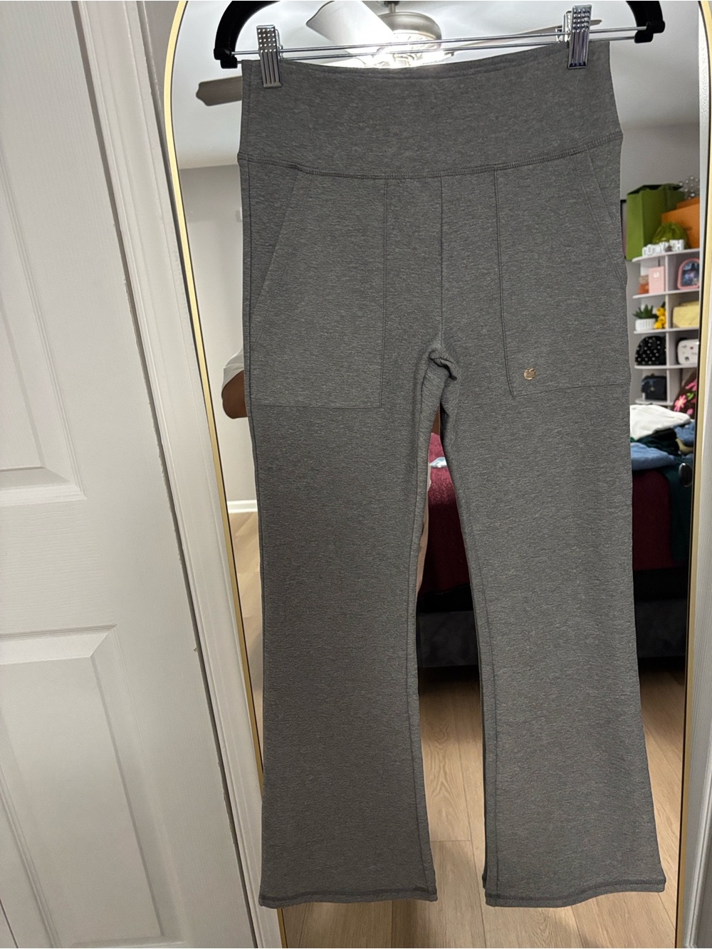 RBX Women's Gray Boot-Cut Active Pants